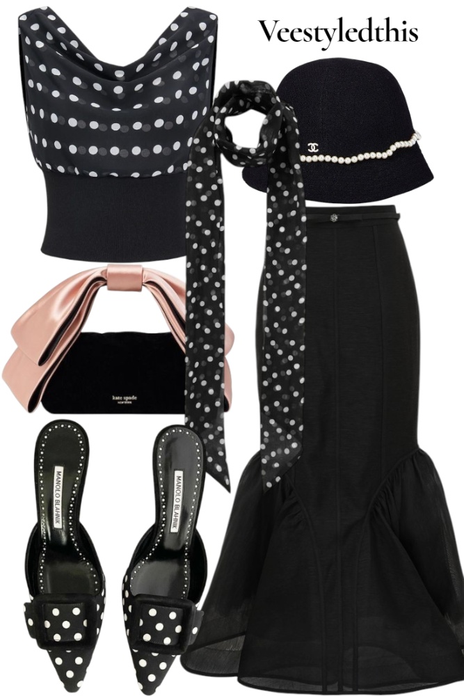 Veestyledthis polkadot editorial mood — fashion Pinterest aesthetic